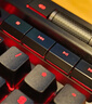 美商海盗船 (USCORSAIR) K100 RGB 光轴 机械键盘 游戏键盘 有线连接 全尺寸 黑色 OPX光轴 实拍图