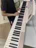 特伦斯折叠钢琴88键便携式电钢琴成人儿童电子琴重力度键盘V30pro钢琴 樱花粉+专用琴包 实拍图
