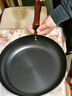 阎铁匠章丘平底锅煎锅无涂层家用铁锅烤肉煎锅牛排锅煎蛋锅老式熟铁28cm 实拍图