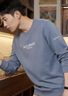 罗蒙卫衣男士春秋圆领宽松长袖T恤休闲打底衫上衣外套男装YT01深灰XL 实拍图