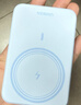 绿联【3C认证上飞机】磁吸充电宝10000mAh20W快充移动电源兼容Magsafe无线适用苹果17华为小米 蓝 实拍图