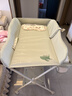 babycare尿布台多功能可折叠新生儿护理台抚触洗澡便携婴儿床-温特绿 实拍图