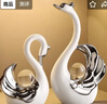 简艺饰家情侣天鹅摆件现代高端轻奢酒吧家居玄关客厅酒柜电视柜装饰纪念品 实拍图
