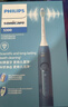 飞利浦（PHILIPS）声波电动牙刷钻石3系 生日礼物情侣款送男生女友微泡水流HX5181/02 蓝色 实拍图
