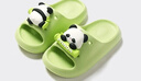 土豆屋儿童拖鞋中大童小孩室内外防滑软底凉拖鞋 熊猫绿色38码 实拍图