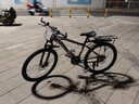 EG7山地自行车成人学生变速越野单车双减震赛车26寸青少年男女 辐条【升级减震 超强承重】黑白 26寸21速【适合：160-180CM】 实拍图