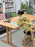 林之语实木书桌去客厅化一体桌大板桌家用阅读学习办公桌长条桌子工作台 热卖【进口FAS级橡胶木】120x80工字腿-樱桃木色 实拍图