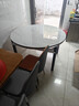 晨巢 岩板餐桌 实木餐桌椅组合现代简约可伸缩折叠吃饭桌子餐厅家具 黑白框架亮光雪山白-111皮椅 1.35米一桌六椅-12MM岩板厚度 实拍图