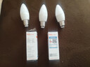 FSL佛山照明LED尖泡水晶灯泡节能灯泡5.5W大口E27白光6500K5只装 实拍图
