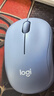 罗技（Logitech）M221 轻音鼠标 无线鼠标 办公鼠标 对称鼠标 带无线微型接收器 雾霭蓝 实拍图