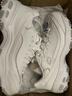 斯凯奇（Skechers）女鞋夏季小白鞋蕾丝休闲运动熊猫鞋黑色增高厚底老爹鞋11959 白色/WHT 39.5 尺码偏大，建议选小半码 实拍图