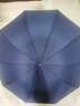 天堂 加大雨伞三折 晴雨两用商务伞经典格纹10骨大雨伞男女 藏青 实拍图