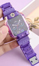 十闪 适用小天才表带Z11/Z10/Z6P/Z8A儿童电话手表表带磁吸闪扣z6a/Z9/Z7S/z6/D3/N3/Q2A/Q1a/z5幻紫色 实拍图