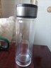 【京东物流配送】高硼硅双层玻璃杯大容量泡茶杯水杯子茶水分离杯 【双层加厚】茶杯350ml1只 实拍图