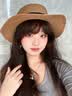 浩冠（HAOGUAN）帽子女新款夏季遮阳帽法式平顶草帽女士显脸小海边沙滩礼帽防晒帽 实拍图