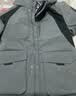 阿迪达斯25年冬款灰色派克羽绒服  商务通勤600蓬男士休闲羽绒连帽夹克 实拍图