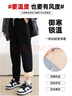 真维斯羊羔绒束脚裤子女冬季女黑色加绒加厚运动裤2025新款宽松休闲长裤 实拍图