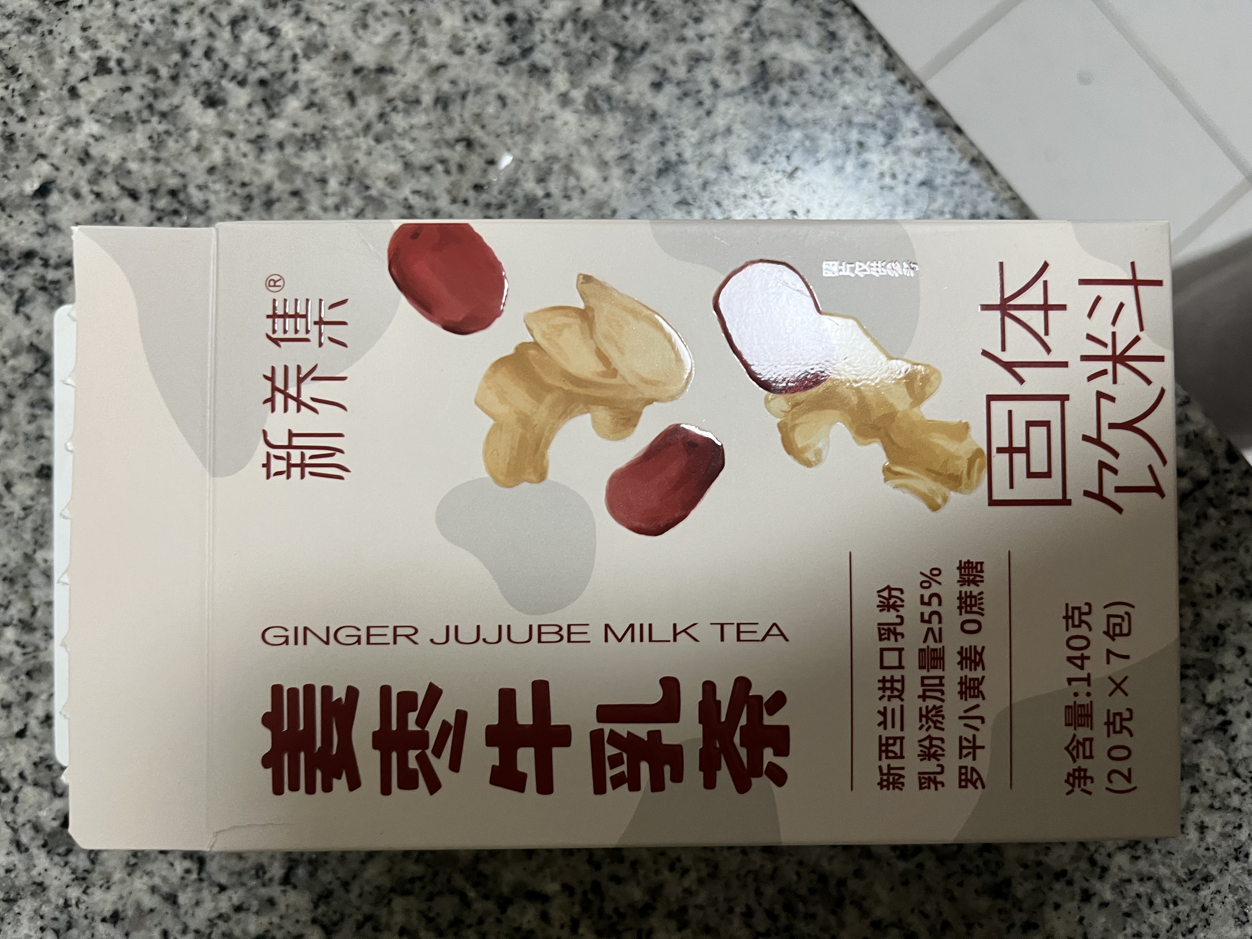 新养集姜枣茶礼盒驱寒健养调理脾胃姜汤送礼姜汁牛乳茶冲7杯140g补气血 实拍图
