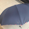 天堂 防晒晴雨伞三折 晴雨伞加大加固防晒晴雨两用经典商务 黑色 实拍图