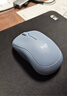 罗技（Logitech）M221 轻音鼠标 无线鼠标 办公鼠标 对称鼠标 带无线微型接收器 雾霭蓝 实拍图