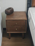 源氏木语实木床头柜现代简约橡木床边小柜子卧室原木储物柜 胡桃色0.4米 实拍图