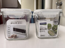GLASSLOCK保鲜盒进口耐热玻璃高筒微波炉密封燕麦杯汤粥冰箱收纳盒900ml 实拍图