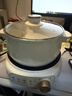 美的（Midea）电煮锅 电火锅 电热锅 电炒锅 分体式可拆洗 2.6L小电锅 学生宿舍多功能锅泡面锅 XZC2088S 配蒸笼 实拍图