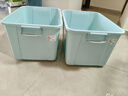 禧天龙家用收纳箱加厚衣物储物箱塑料箱大容量玩具整理箱 80L蓝色1个装 实拍图