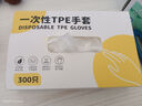 SHUANG YU一次性手套500只食品级手套防漏PE卫生手套加厚塑料透明手套 实拍图