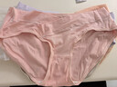 婧麒（JOYNCLEON）孕妇内裤棉低腰孕产妇通用内裤棉大码四季肤+粉+紫+绿 XL jnk0362 实拍图