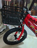 童贝星儿童自行车男孩2-3-6-8-9岁小孩单车脚踏车宝宝童车 中国红+ 辐条轮 +后座款头盔大礼包 14寸适合身高95-115cm 实拍图