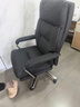 顾全电脑椅办公椅可躺160° 久坐舒适老板椅 人体工学椅C570金黑纤 实拍图