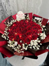 幽客玉品鲜花速递红玫瑰花束表白送女友老婆生日礼物全国同城配送 33朵红玫瑰花束—女王款 实拍图