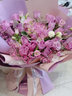 冉子花坊母亲节鲜花速递粉玫瑰百合向日葵混搭花束生日礼物同城配送 韩式紫玫瑰绣球混搭花束 实拍图