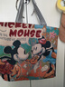 【物超所值】时尚休闲帆布包女单肩包上班托特包帆布袋卡通包包 米老鼠 大包 实拍图
