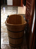川池 泡脚桶木桶家用洗脚桶过膝加热恒温桶送父母泡脚足浴实木泡脚桶 28高大号双边+艾+误差 2cm 实拍图