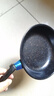 【亏本清仓】韩式麦饭石色不粘锅平底锅铁锅电磁炉不带盖 黑色小煎锅 16cm 实拍图