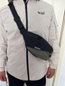 史莱辛格（Slazenger）胸包男士斜挎包休闲单肩包运动腰包挎包潮流骑行包大容量手机包 黑绿  磁吸扣【可容纳7.9寸ipad mini】 实拍图
