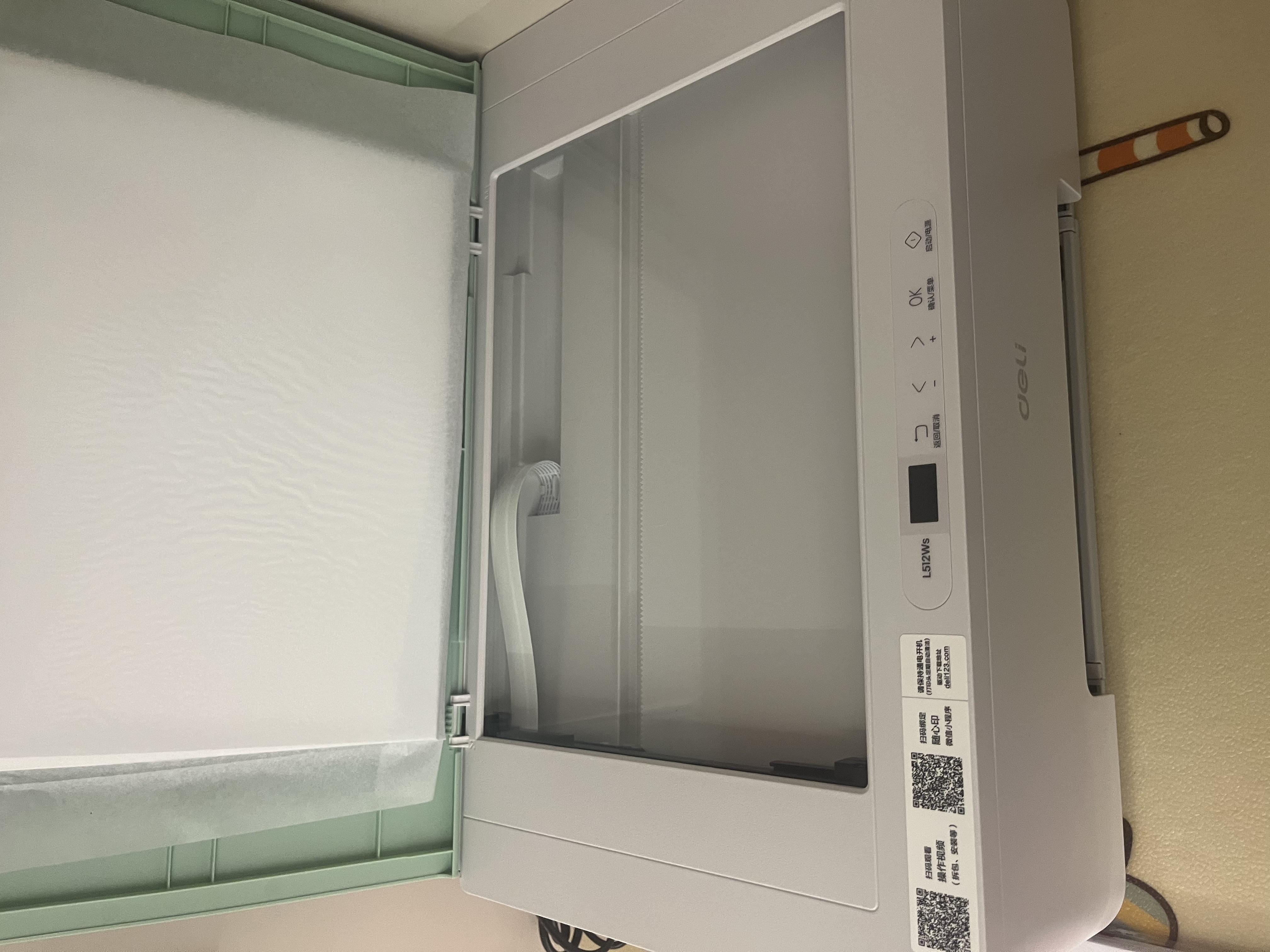 得力L512Ws/L518Ws无线手机连接 家用家庭错题打印机复印机扫描机连供墨仓式三合一彩色照片喷墨打印机 L512ws套餐二【标配+原装四色墨水一套】 实拍图