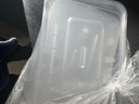 特美居（temeiju）一次性饭盒长方形透明塑料快餐盒加厚带盖打包盒餐具50套装1000型 实拍图