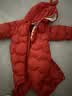 巴拉巴拉童装婴儿连体羽绒服轻薄羽绒服宝宝衣服冬装抱衣爬服男童女童 红色糖葫芦-白鸭绒 100 cm-充绒量53g 实拍图
