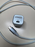 ANKER安克套装30W苹果充电器蓝+C-C快充数据线1米蓝 实拍图