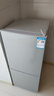 新飞（Frestec）小冰箱 冰箱小型双开门 迷你双门家用宿舍租房冷藏冷冻电冰箱节能省电 98L银【店铺热卖+省电轻音】升级款 实拍图
