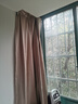 金蝉窗帘遮光轨道挂钩式卧室高级感窗帘家用遮光防晒 奶茶色 130*180 实拍图