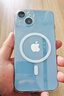倍思 适用苹果14手机壳磁吸充电 iPhone14保护套高端Magsafe磁吸壳超薄气囊防摔手机壳男女款 透明 实拍图