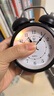 得力（deli）迷你复古机械闹钟低噪夜光卧室床头闹钟儿童 学生启蒙闹钟 黑色9024开学开学季新年礼物 实拍图