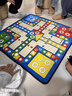 得力（deli）飞行棋地毯儿童玩具小学生棋类益智家庭亲子互动游戏垫 60*60cm 实拍图