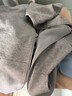 真维斯（Jeanswest）卫衣女春秋季新款外套女开衫连帽情侣男女装上衣服小个子休闲宽松 麻灰 纯色 M 实拍图
