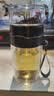 富光茶水分离玻璃杯大容量男士双层泡茶杯耐高温办公便携水杯高硼硅女 黑色500ml【双层高硼硅玻璃】 实拍图