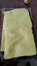 美家日记抹布 黄灰双面抹布75*35cm*2条洗车毛巾擦车抹布吸水纤维绒清洁巾 实拍图